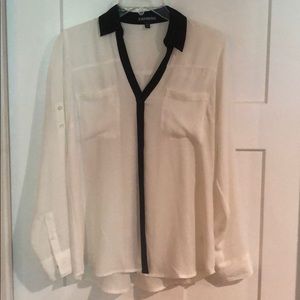 EXPRESS button down blouse.